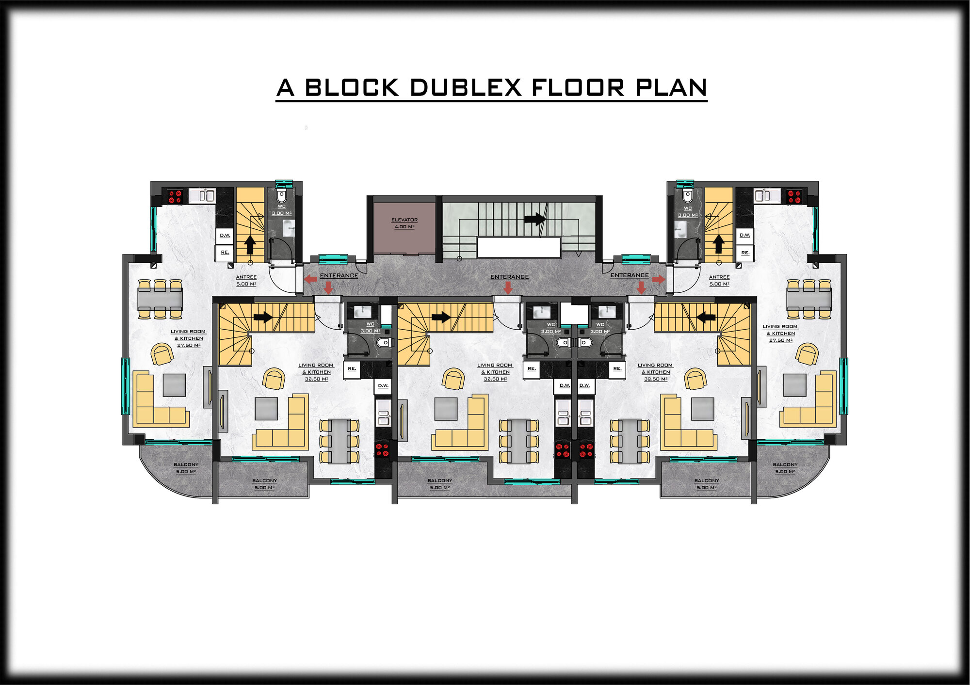 Trendy Cleopatra – duplex floor layout