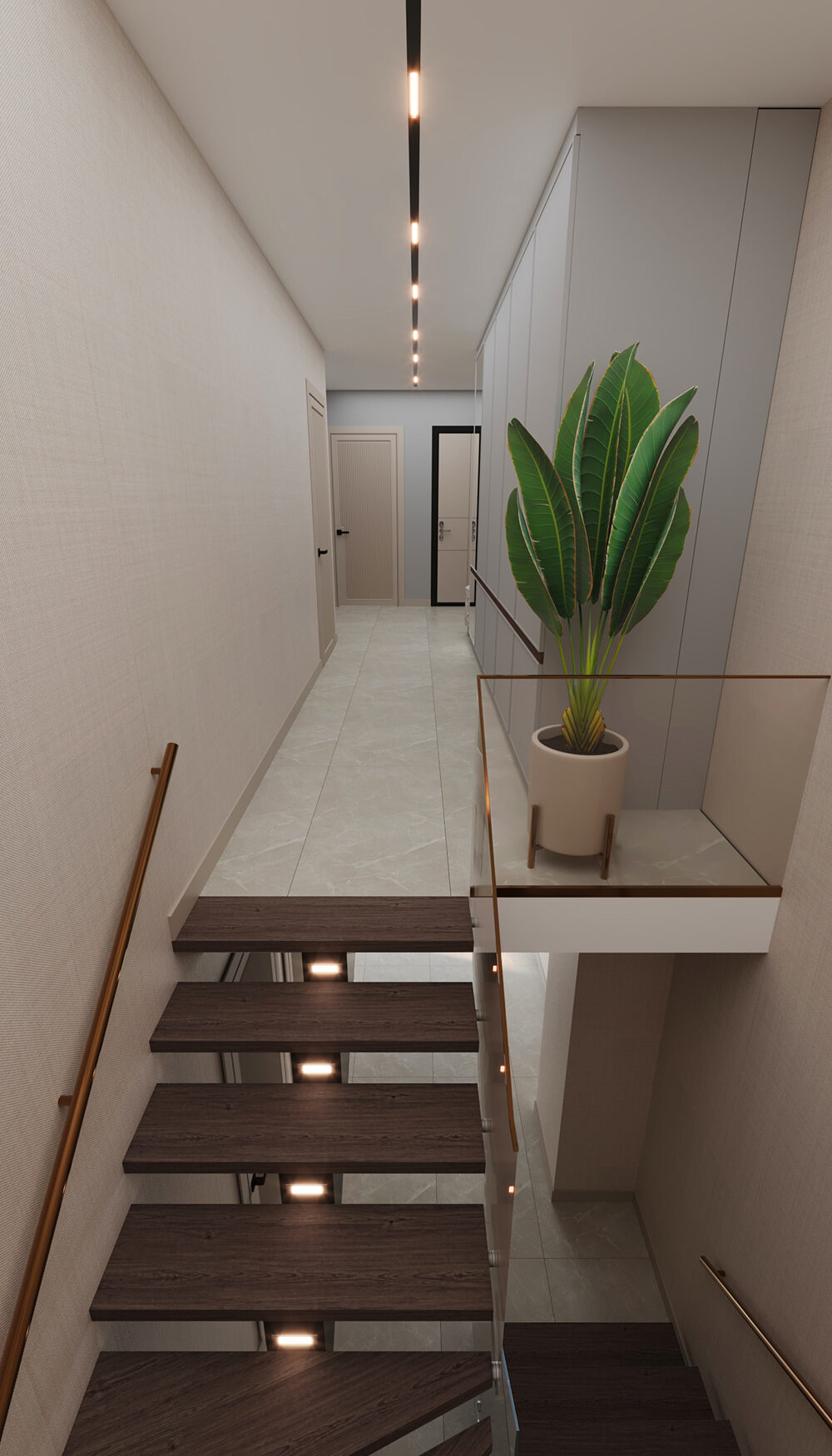 Trendy Cleopatra 3+1 duplex – staircase