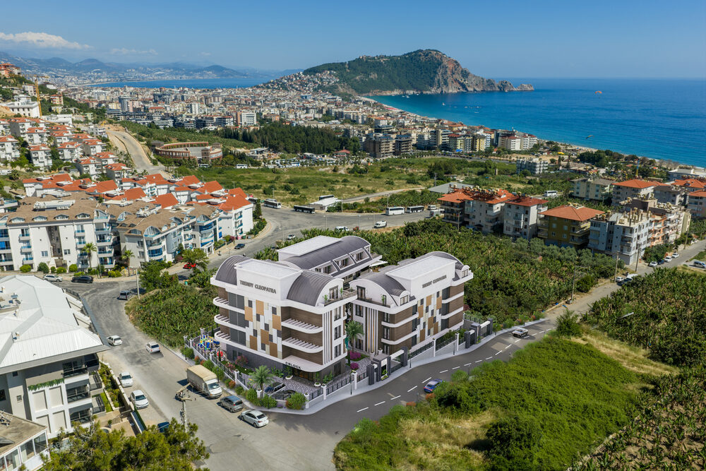 Trendy Cleopatra – aerial view over Alanya bay