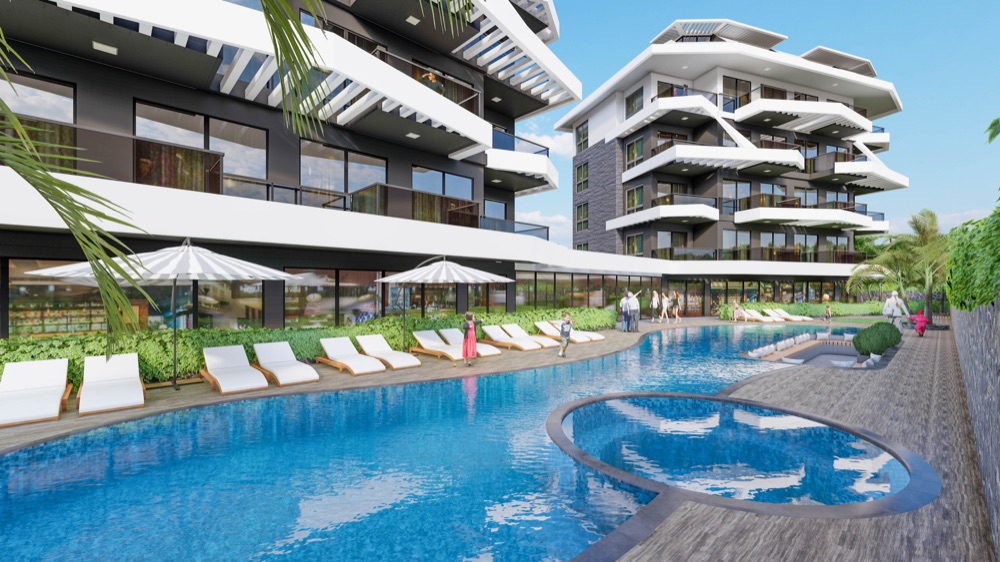 Trendy Garden – Pool area